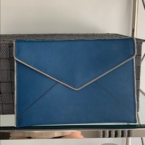 *SOLD* REBECCA MINKOFF LEO BLUE ENVELOPE CLUTCH